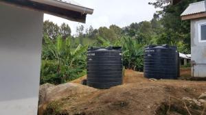 De to kampesteinene må bort før tankene kan monteres 